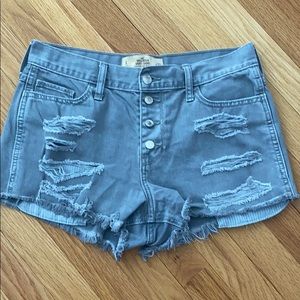 Hollister Ripped Jean Shorts